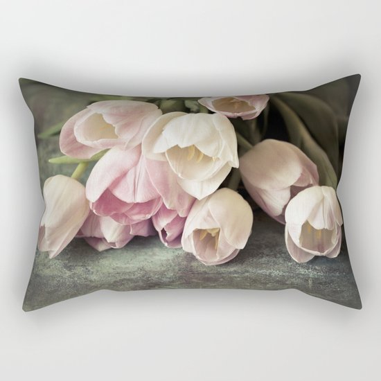 Vintage Tulips Rectangular Pillow