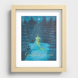 You are my guardian of light Recessed Framed Print