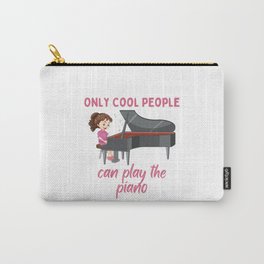 Only cool peaple can play the piano Carry-All Pouch | Piano, Girl, Pianoperformance, Pianoteacher, Pianistssaying, Pianostudent, Pianoplayer, Legendpianist, Musicteacher, Graphicdesign 
