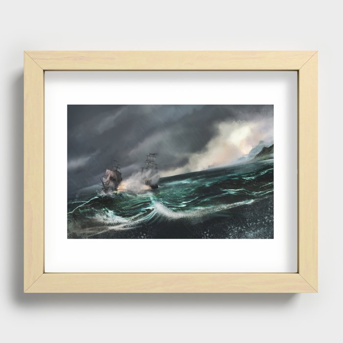 Pirate of the caribbean Recessed Framed Print