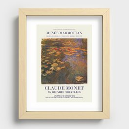 Claude Monet Exhibition Poster Recessed Framed Print