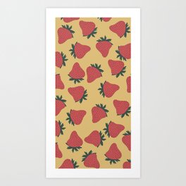 Straberry Blast Art Print