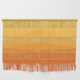 Orange and yellow ombre polygonal geometric pattern Wall Hanging