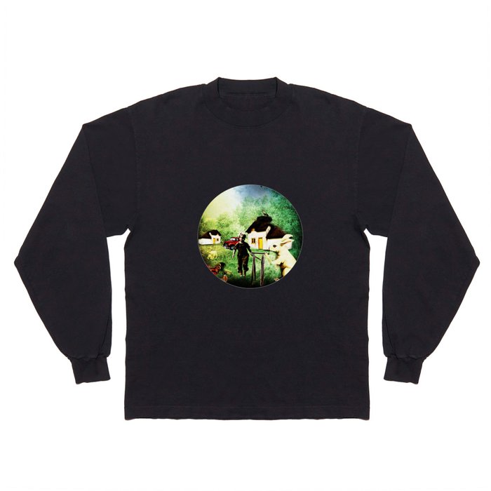 Village life in a parallel universe Long Sleeve T Shirt