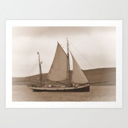 Tall Ship Tecla Art Print | Landscape, Photo, Vintage 