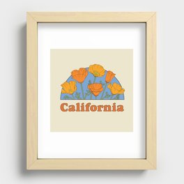 California Poppies Recessed Framed Print