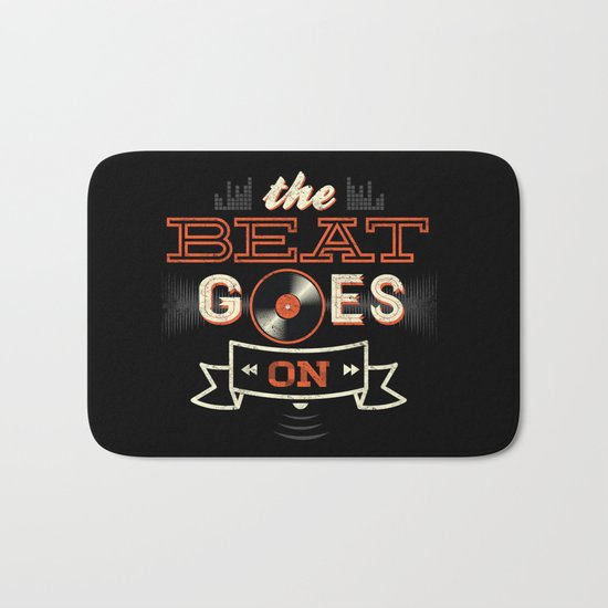 The Beat Goes On Bath Mat
