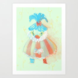 Cute Clown Art Print