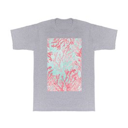 Watercolor hand painted coral pink teal reef coral floral T Shirt | Paintsplatters, Pink, Teal, Painting, Floralreef, Reefcoral, Watercolorpaint, Watercolorcoral, Abstract, Watercolorfloral 