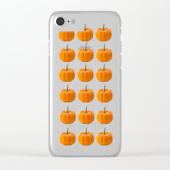 pumpkin pattern Clear iPhone Case