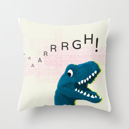 Dinosaur Run! Throw Pillow
