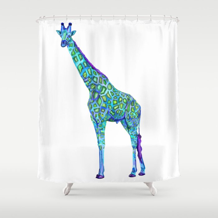 Serengeti Global World Giraffe  Shower Curtain