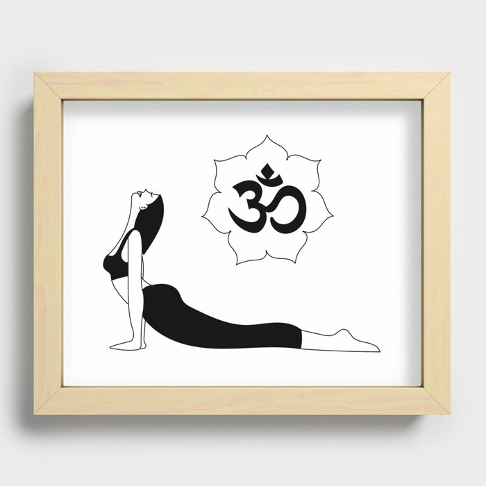 YogaTime Recessed Framed Print
