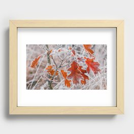 Fall Meets Frost Recessed Framed Print