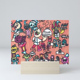 Random doodles by Dev Mini Art Print