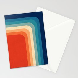 Retro 70s Color Palette III Stationery Card