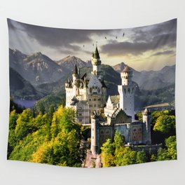 Schloss Neuschwanstein  Wall Tapestry