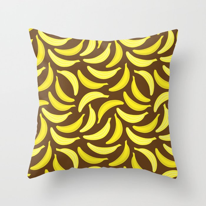 Bananas Pattern  Throw Pillow