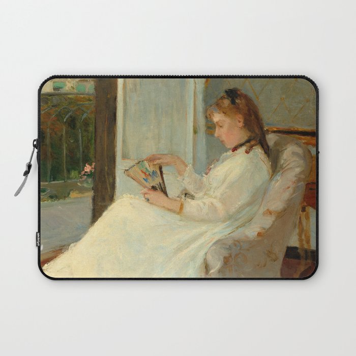 The Artist's Sister at a Window, 1869 by Berthe Morisot Laptop Sleeve