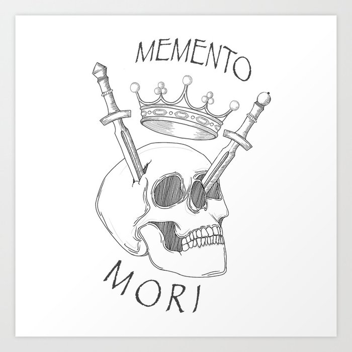Memento Mori Art Print By Vampiresunday Society6