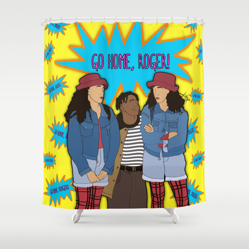 Go Home Roger By Vizzy Nakasso Shower Curtain By Artbykasso Society6