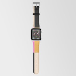 Shapes 15 | Pink Black Mustard Apple Watch Band