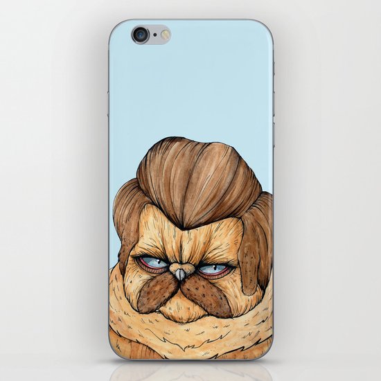 Ron Swanson Cat iPhone & iPod Skin