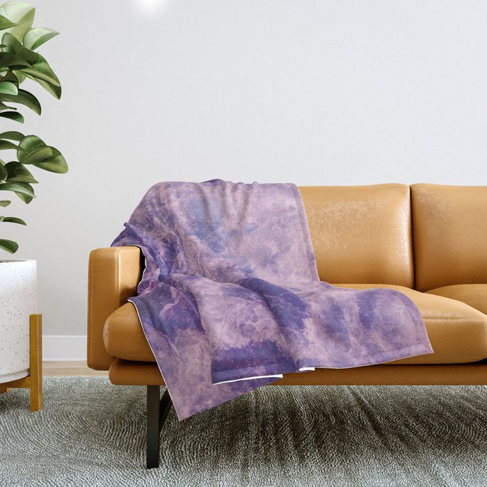 Violet Sea Throw Blanket