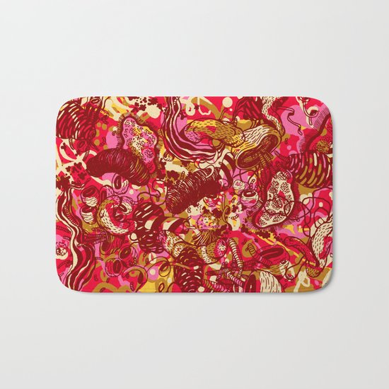 Red hot day Species Bath Mat