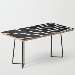 Sun Abstract Black and White Decor Coffee Table