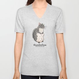 Little Thumbelina Girl: Meerkat Squirrel V Neck T Shirt
