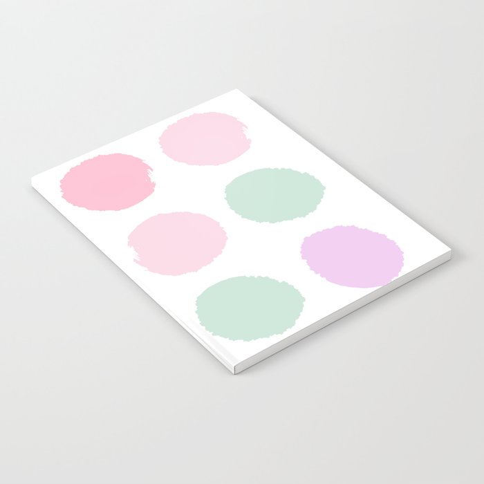 Dots pastels modern minimal dorm college office minimalist decor Notebook