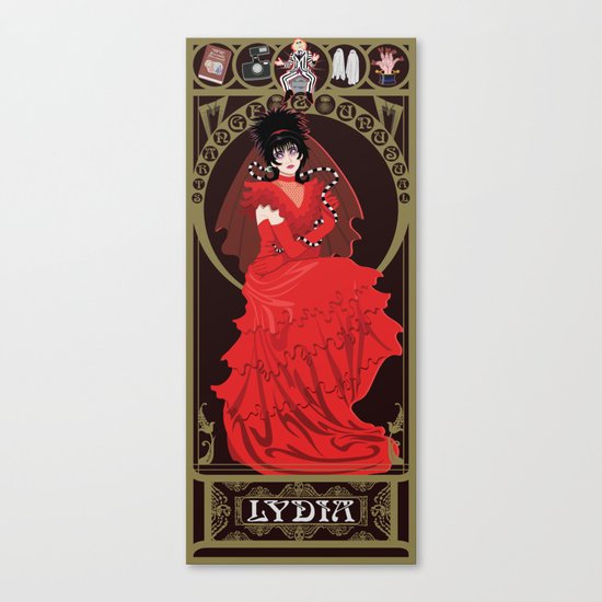 Lydia Nouveau - Beetlejuice Canvas Print