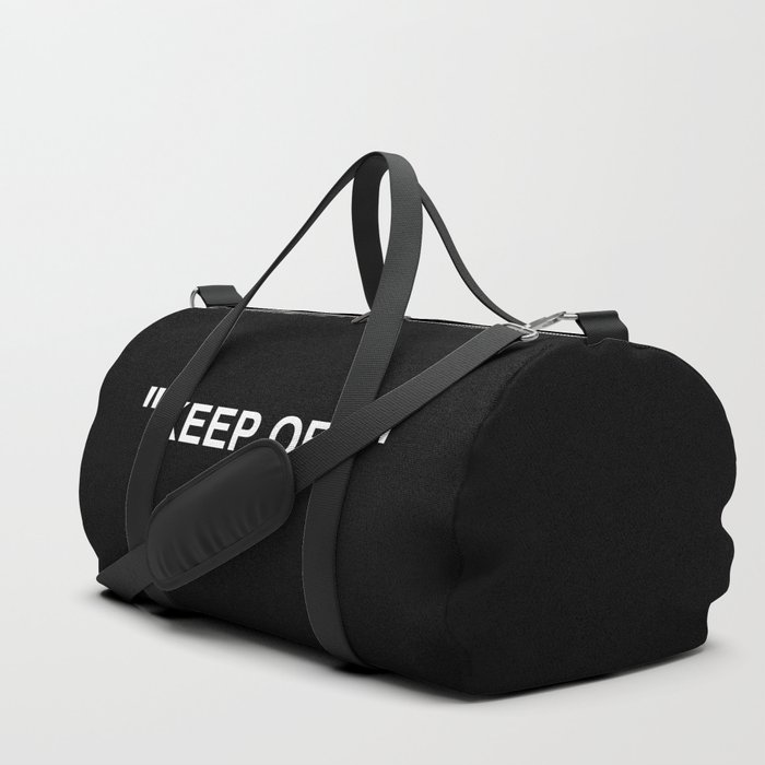 Plain black duffle bag clearance