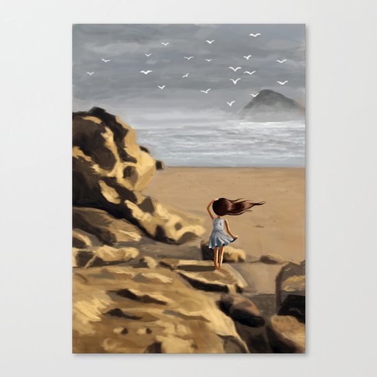 Rocky Beach Canvas Print