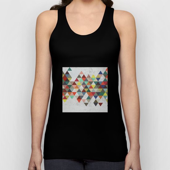 Colorful Triangles Unisex Tank Top