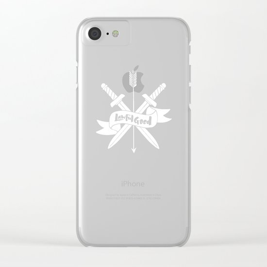 LAWFUL GOOD Clear iPhone Case