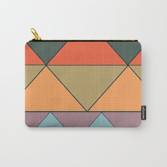 colorful triangles Carry-All Pouch