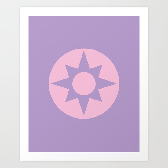 Star Sapphire Pastel Art Print