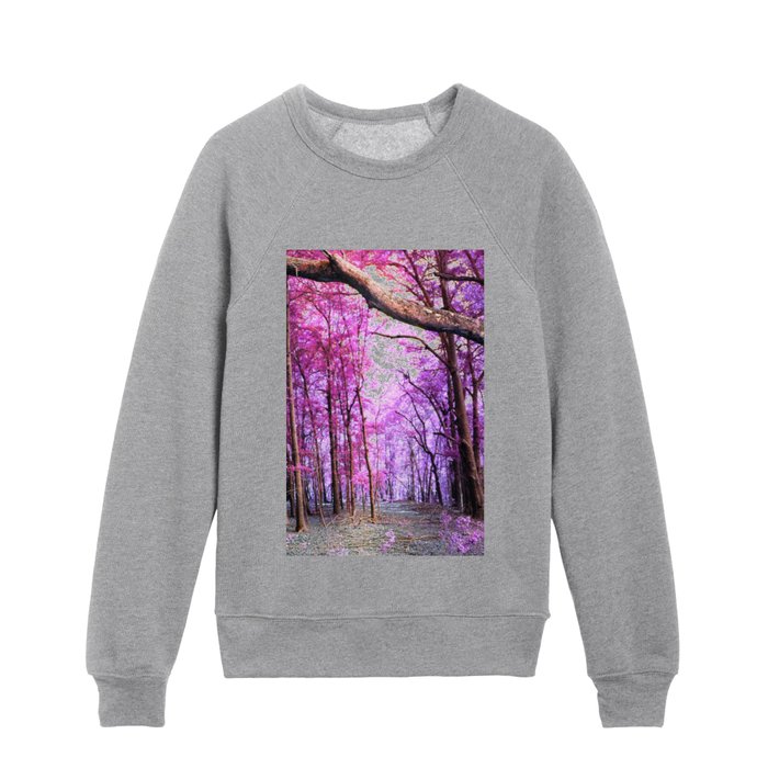 Pathway to Bliss Pink Purple Kids Crewneck