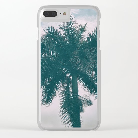 Palm Trees in tropical climate Clear iPhone Case