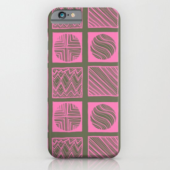 Green Squares iPhone & iPod Case