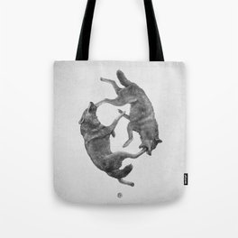 Two Wolves : Cherokee Tale Tote Bag