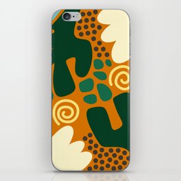 Abstract vintage colors pattern collection 4 iPhone Skin