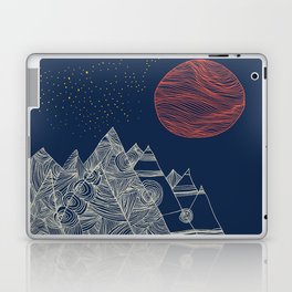 Mountains, Stars and Super Moon Laptop Skin