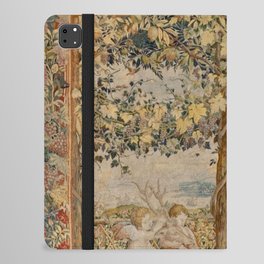 Antique 16th Century Summer Cupids & Pergola Italian Tapestry iPad Folio Case