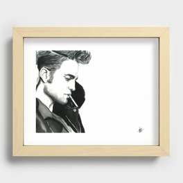 Robert Pattinson Recessed Framed Print