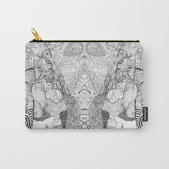 Girl Blowing Bubbles Carry-All Pouch