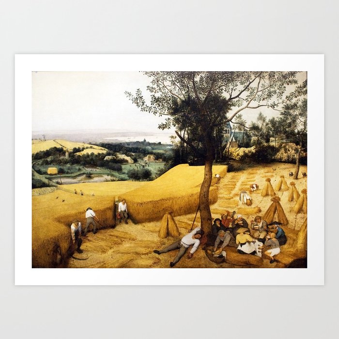 The Harvesters Painting by Pieter Bruegel the Elder Art Print