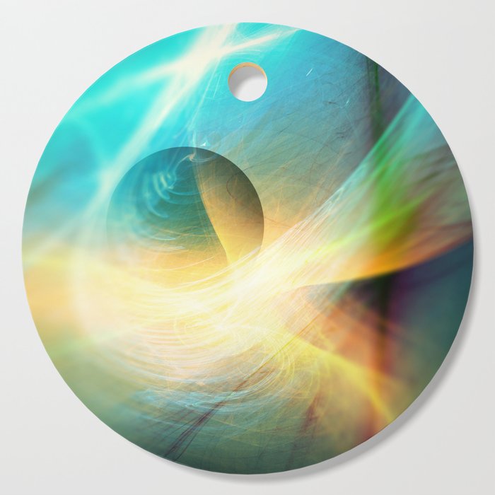 Abstract Space Sphere and Flow Cutting Board